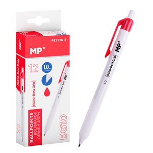 Pack 12 stylo 1.0 mm rouge