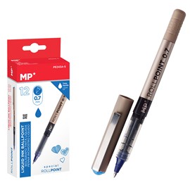 Pack 12 stylos encre bleu à bille