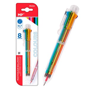 Pack 12 stylos 8 couleurs 07 mm