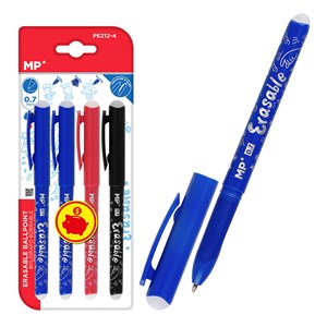 12 packs stylo gommable 4 uds.