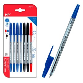 Set 7 stylos assortis couleurs pointe 1.0 mm