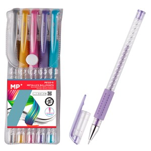 Set de stylos métallisés 5 couleurs