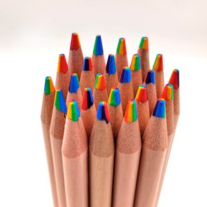 Set de 12 crayons en bois magic rainbow