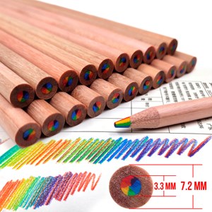 Set de 12 crayons en bois magic rainbow