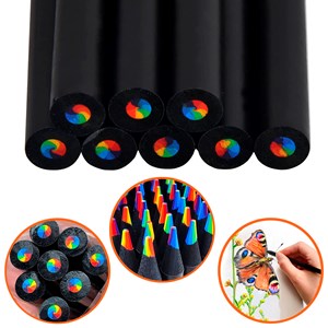Set de 12 crayons en bois magic rainbow