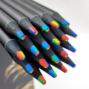 Set de 12 crayons en bois magic rainbow