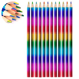 Set de 12 crayons en bois magic rainbow