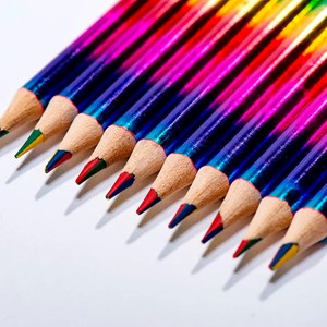 Set de 12 crayons en bois magic rainbow