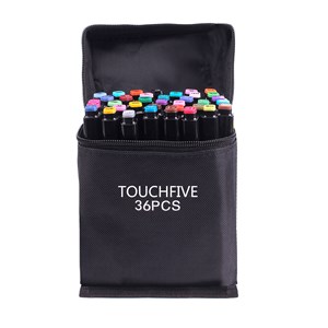 Set de 36 marqueurs de couleurs variées. Double pointe.