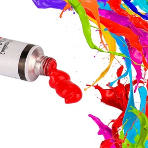 Kit de peinture acrylique pour toiles 12 couleurs en tube.