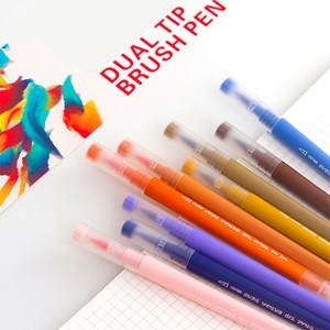 Set de 100 marqueurs de couleur à double pointe, pointe fine de 0,4 mm.