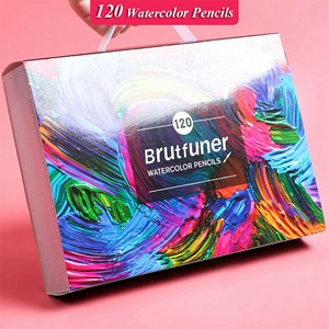 Set professionnel de crayons de couleur aquarellables 120 couleurs.