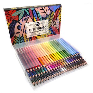 Set professionnel de crayons de couleur aquarellables 72 couleurs.