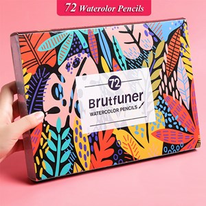 Set professionnel de crayons de couleur aquarellables 72 couleurs.