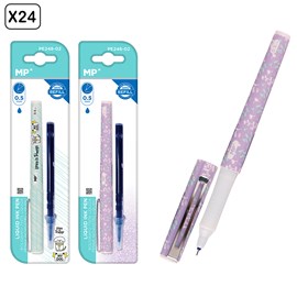 Pack 24 uds. Bic crayon ink liquide point rechange 0,5 mm.