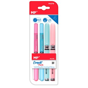 Ensemble d'écriture : 2 stylos à bille avec pointe fine.