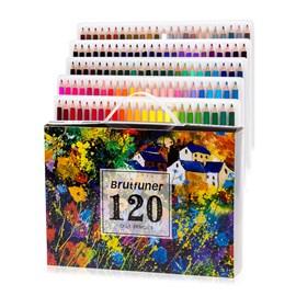 Ensemble de 120 crayons de couleur à base d'huile.