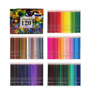 Ensemble de 120 crayons de couleur à base d'huile.