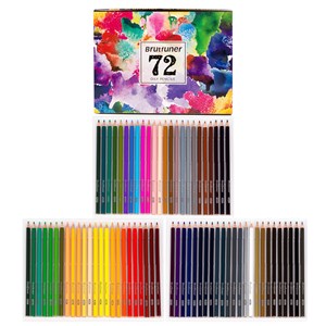 Ensemble de 72 crayons de couleur à base d'huile.