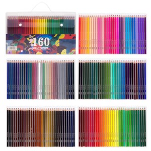 Set de 160 crayons de couleur à base d'huile.