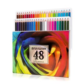 Set de 48 crayons de couleur à base d'huile.