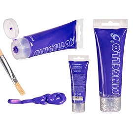 Tube de peinture acrylique 75ml violet