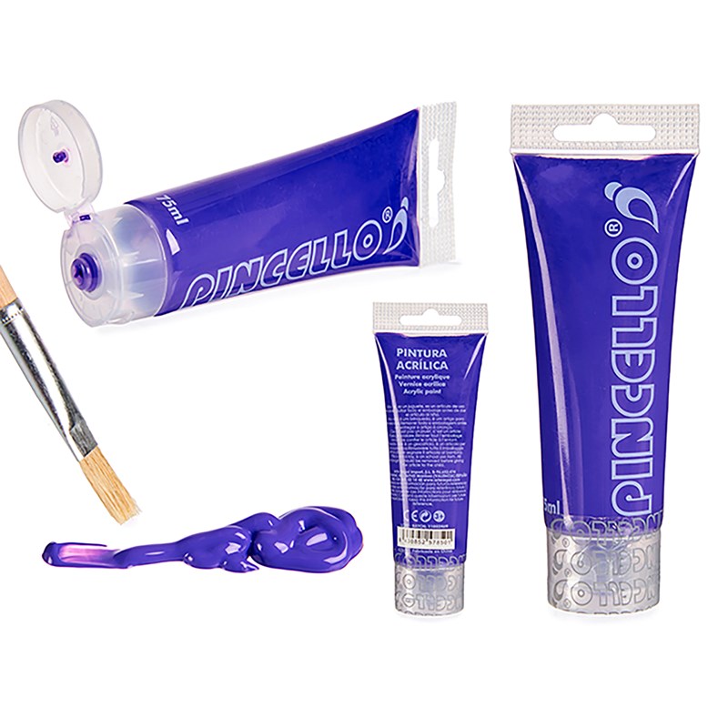 Tube de peinture acrylique 75ml violet