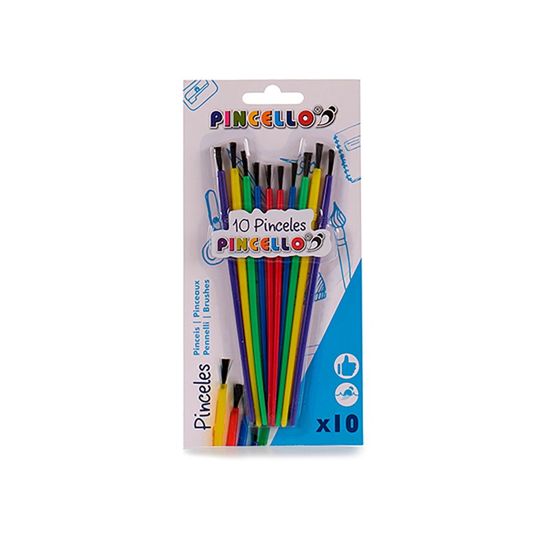 Set de 10 pinceaux.