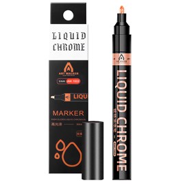 Marqueur 1 mm de chrome liquide métallique miroir.