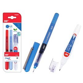 Set d'écriture : 2 marqueurs à pointe fine et 1 correcteur liquide.