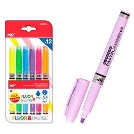 Marqueur fluorescent et pastel 1&nbsp;3mm 12 uds. Pack économie