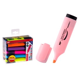 Marqueur fluorescent et craies 12 uds. Pack économie