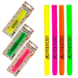 Set de 24 marqueurs fins. Assortiment de 4 couleurs.