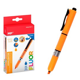 Pack 12 marqueurs fluorescents rétractable orange