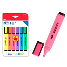 Marqueur fluorescent 1&nbsp;5mm 6 uds. Pack économie