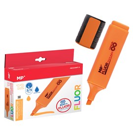 Pack 12 marqueurs long life fluorescent orange