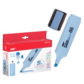 Pack 12 marqueurs long life pastel bleu clair