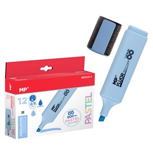 Pack 12 marqueurs long life pastel bleu clair
