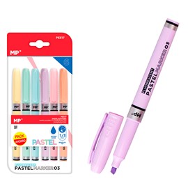 Marqueur pastel 1&nbsp;3mm 6 uds. Pack économie