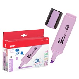 Pack 12 marqueurs long life pastel violet