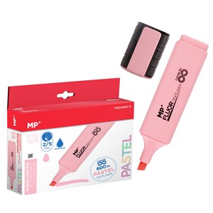 Pack 12 marqueurs long life pastel rose