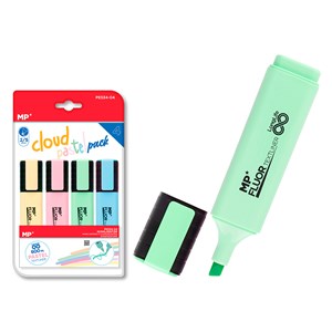 Marqueur textliner clouds. Pack 4 uds.