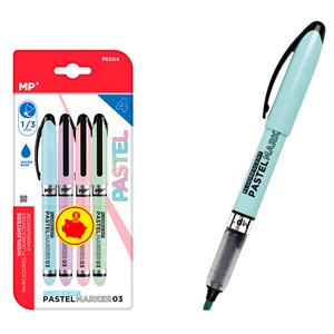 Marqueur pastel 4 uds. Pack économie