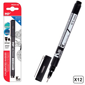 Pack 12 uds. Marqueur calibré 0,5 mm