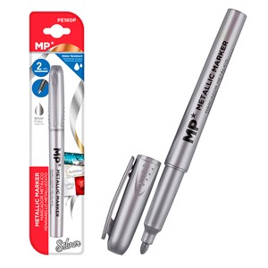 Pack 12 marqueurs métallisés argent