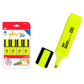 Marqueur yellow fluor pack 4 uds.