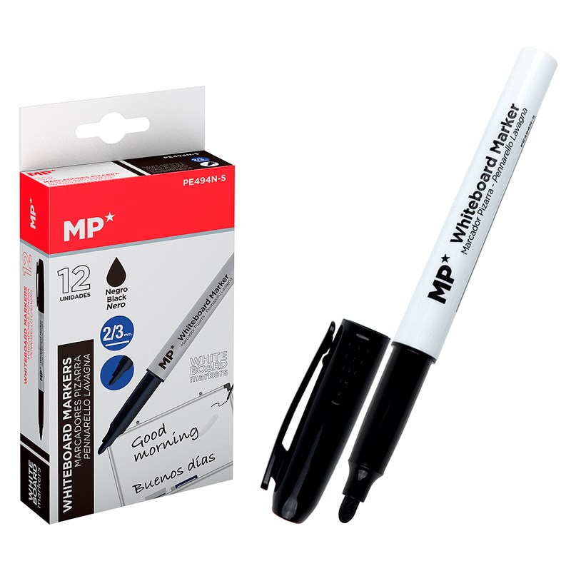 Pack 12 marqueurs de tableau noir