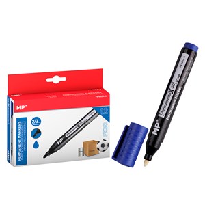 Pack 12 marqueurs permanents bleu