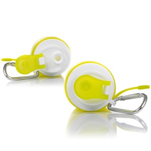 Mini bouteille pliable enroulable de 320ml, en silicone de qualité alimentaire.