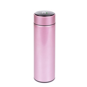 Thermos sportif de 500 ml avec indicateur de température intelligent.
